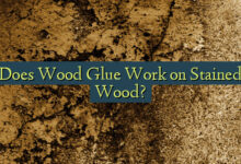 Does Wood Glue Work on Stained Wood?