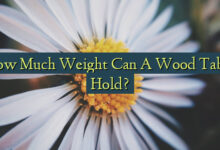 How Much Weight Can A Wood Table Hold?
