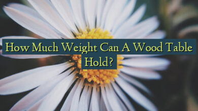 How Much Weight Can A Wood Table Hold?